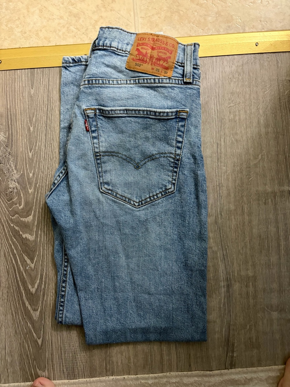 Levi's Men's Straight Light Blue Denim Jeans